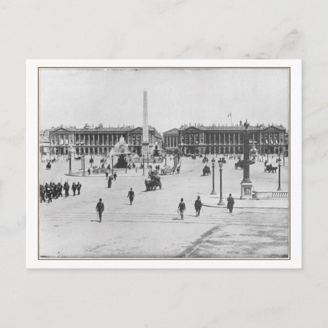 Paris, Ställe de la Concorde Postcard Vykort (Framsida)