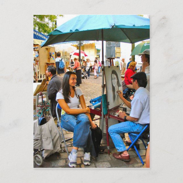 Paris, Ställe de Theater, Montmatre 9 Vykort (Framsida)