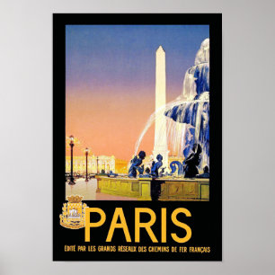 Paris ~ Ställe del la Concorde Poster