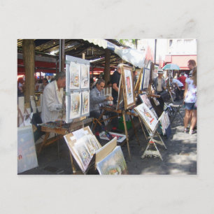 Paris - ställe du Tertre-Montmartre - Vykort
