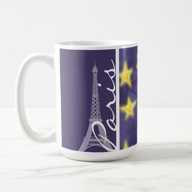 Paris Starry natt; Eiffel torn Kaffemugg (Vänster)