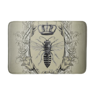 paris steampunk biodling fransk bi drottning krona badrumsmatta