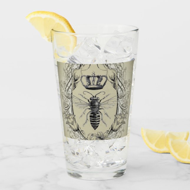paris steampunk biodling fransk bi drottning krona glaskopp (Framsida Ice)