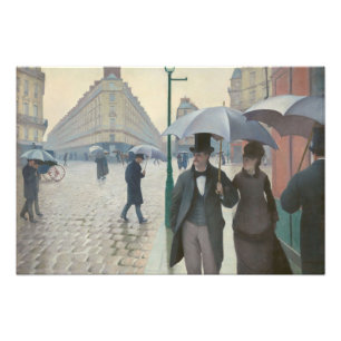 Paris Street; En regndagsmålning Fototryck