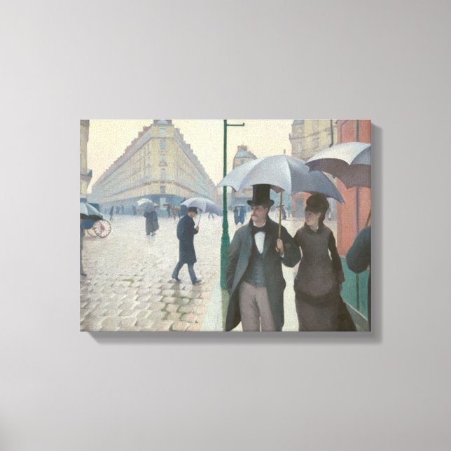 Paris Street i Rainy Weather Canvastryck (Framsida)