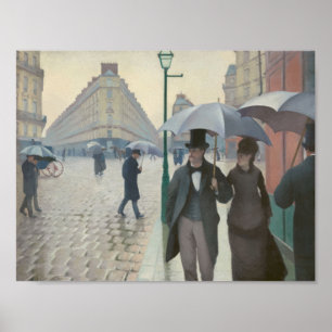 Paris Street i Rainy Weather Poster