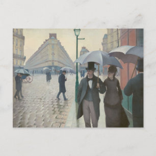 Paris Street i Rainy Weather Vykort