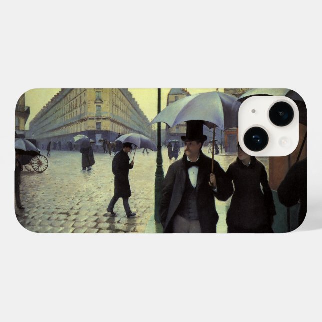 Paris Street Rainy Day av Gustave Caillebotte (Baksida (horisontell))