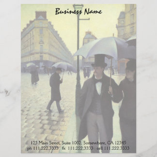 Paris Street Rainy Day av Gustave Caillebotte Brevhuvud