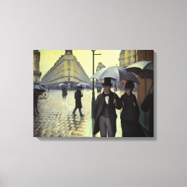 Paris Street Rainy Day av Gustave Caillebotte Canvastryck