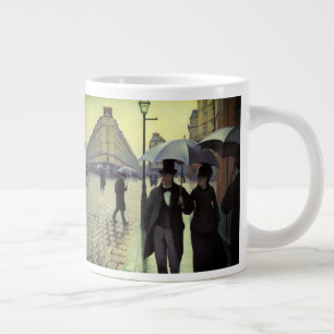 Paris Street Rainy Day av Gustave Caillebotte Jumbo Mugg