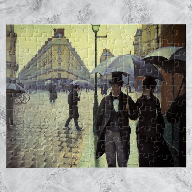 Paris Street Rainy Day av Gustave Caillebotte Pussel (Skapare uppladdad)