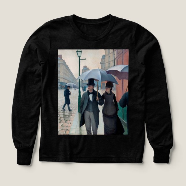 Paris Street Rainy Day av Gustave Caillebotte T Shirt (Design framsida)