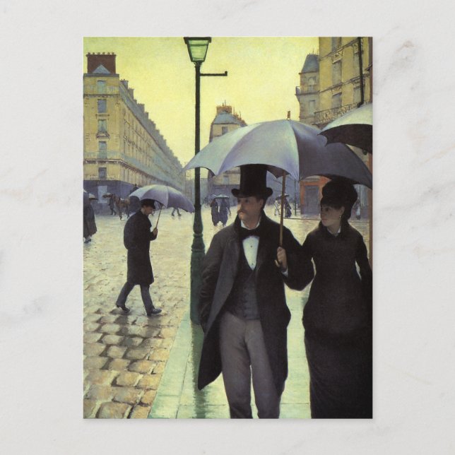 Paris Street Rainy Day av Gustave Caillebotte Vykort (Framsida)