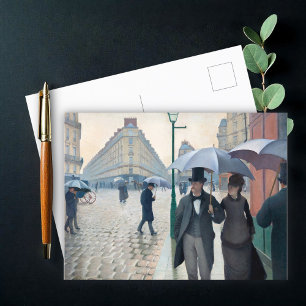 Paris Street, Rainy Day by G. Caillebotte, Art. Vykort