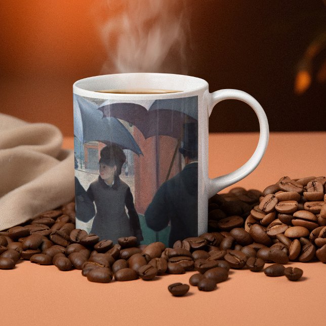 Paris Street, Rainy Day by Gustave Caillebotte Kaffemugg (Skapare uppladdad)