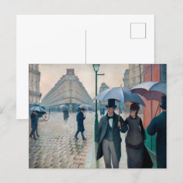 Paris Street Rainy Day | Gustave Caillebotte | Vykort