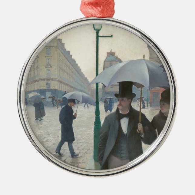 Paris Street Rainy Day Julgransprydnad Metall (Framsidan)