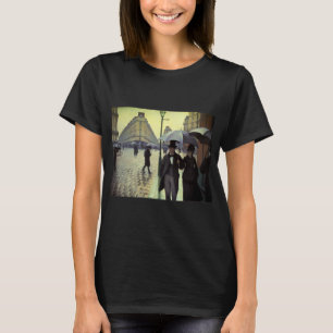 Paris Street Regnvädersdag av Gustave Caillebotte T-shirt