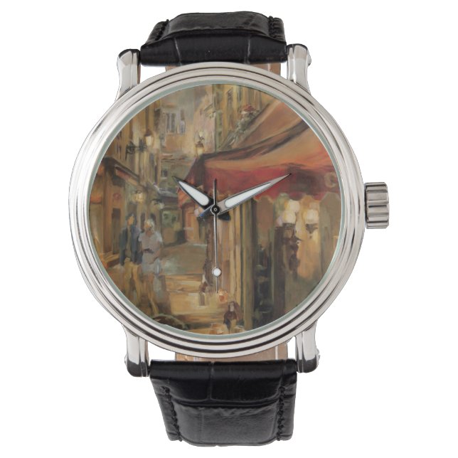 Paris Street Scene Armbandsur (Framsida)