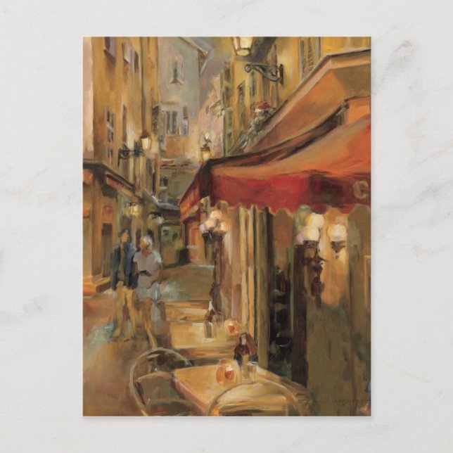 Paris Street Scene Vykort (Framsida)