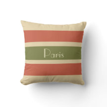 Paris Stripe Dekorativ kudde