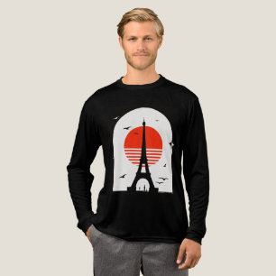 Paris Sunset Silhouette T Shirt