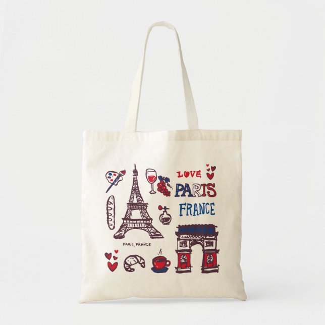 Paris symboler tygkasse (Framsidan)