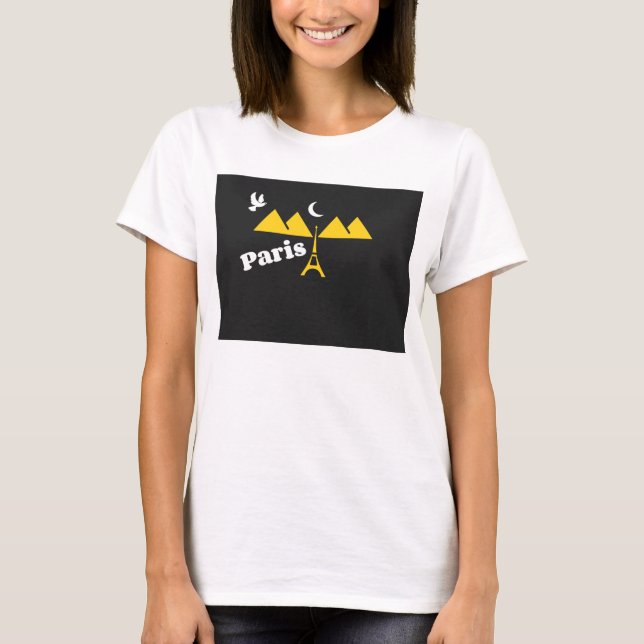 Paris T-Shirts For Women, (Framsida)