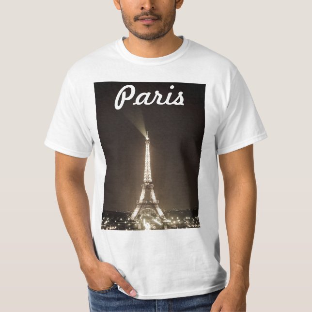 Paris T-tröja Tee Shirt (Framsida)