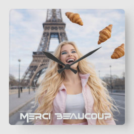 PARIS - TACK SÅ MYCKET FYRKANTIG KLOCKA