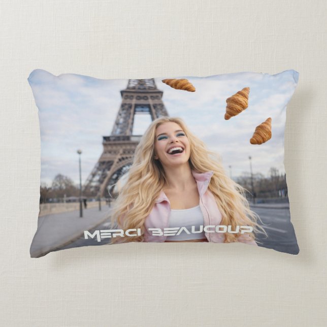 PARIS - TACK SÅ MYCKET PRYDNADSKUDDE (Framsidan)