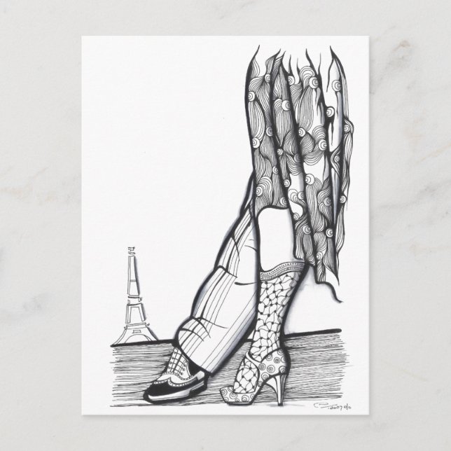 Paris Tango Vykort (Framsida)