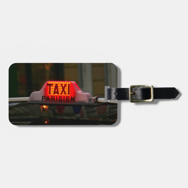 Paris taxi bagagebricka (Horisontell Framsida)