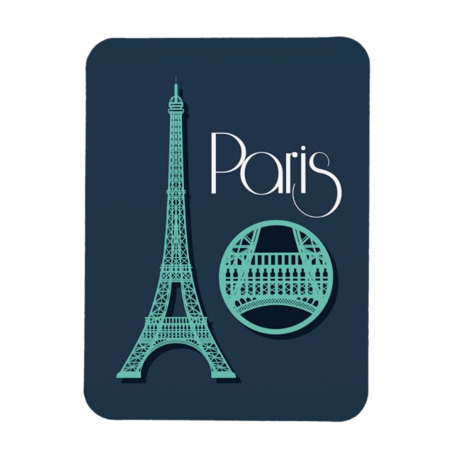 Paris Teal Magnet (Vertikal)