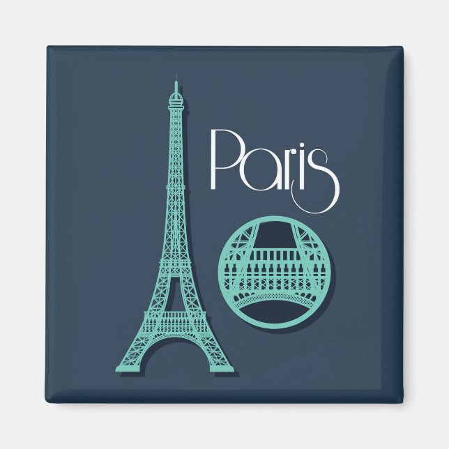 Paris Teal Magnet (Framsidan)