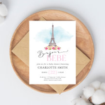 Paris-tema: Bonjour Bébé Baby Shower