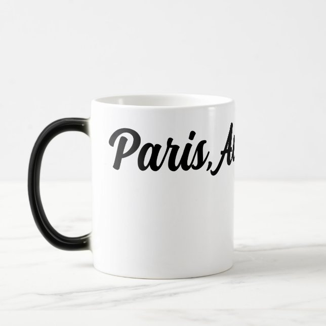 Paris-tema  magisk mugg (Vänster)