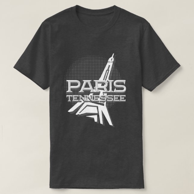 Paris Tennessee Basic Mörk T-Shirt (Design framsida)
