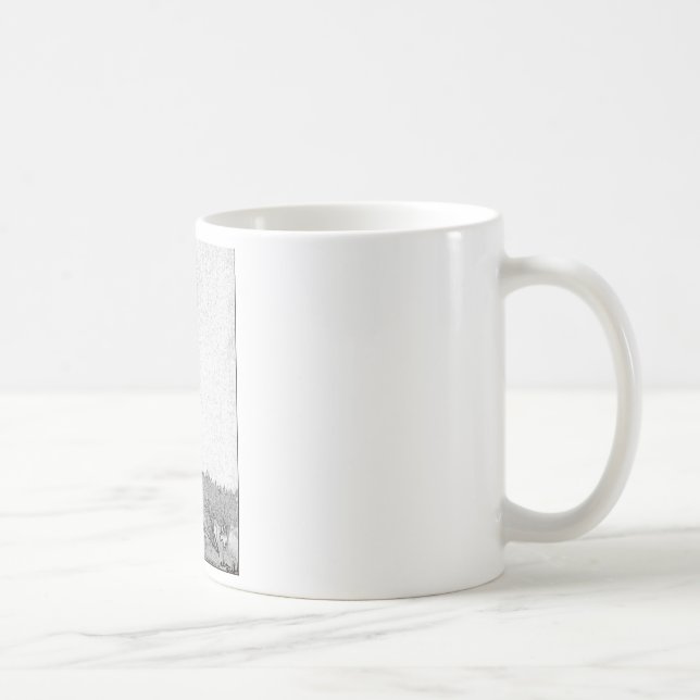 Paris Texas Eiffel tornteckning Kaffemugg (Höger)