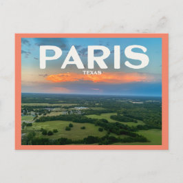 Paris (Texas) från ovan Vykort