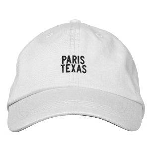 PARIS TEXAS Hat Broderad Keps