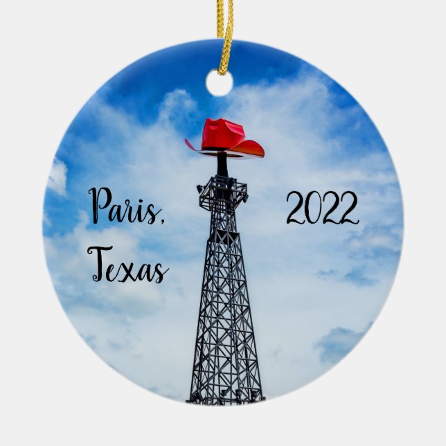 Paris, Texas - Red Cowboy Hat Ornament (Framsidan)