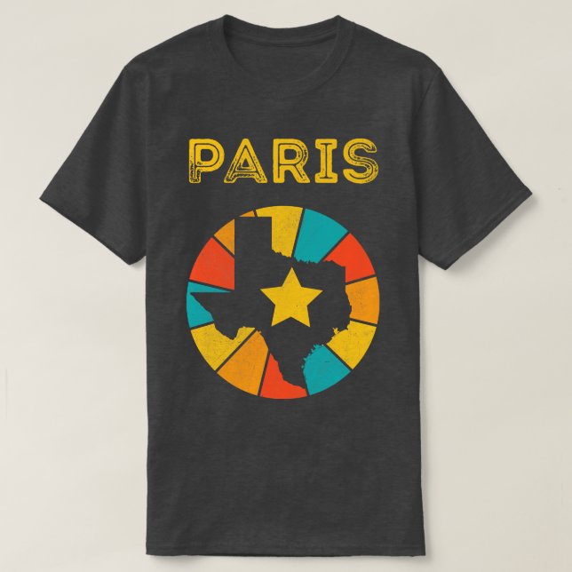 Paris Texas Vintage Distress Souvenir 1 T Shirt (Design framsida)