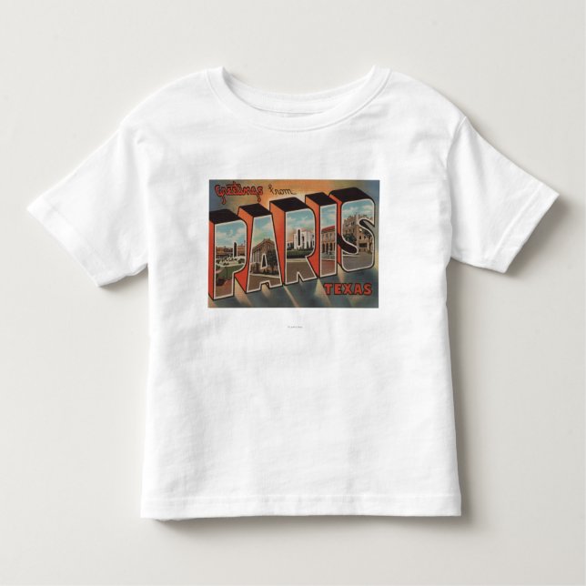 Paris TexasLarge brev ScenesParis, TX T-shirt (Framsida)