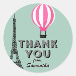 Paris ThBäste Birthday Tack Sticker Runt Klistermärke