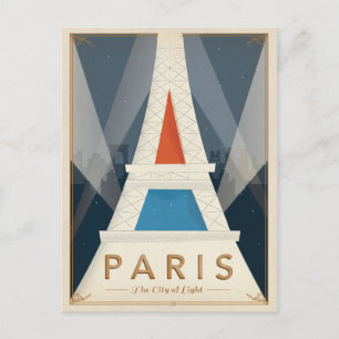Paris - The City of Light Vykort