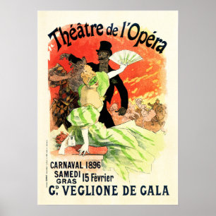 PARIS THEATER DE L'OPERA Vintage Advertisation Poster