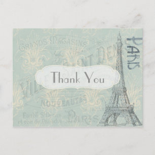 Paris Thned Tack Vykort