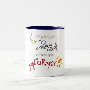 Paris Tokyo Två-Tonad Mugg